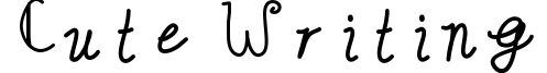 Cute Writing