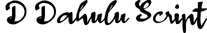 d Dahulu Script
