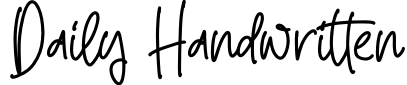 Daily Handwritten