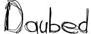 Daubed