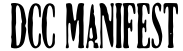 DCC Manifest