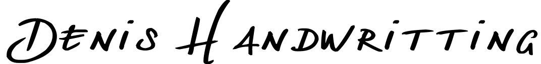Denis handwritting