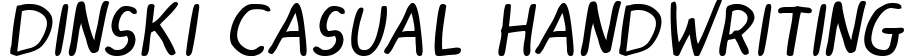 Dinski Casual Handwriting