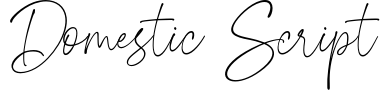 Domestic Script