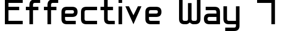 Effective Way 7