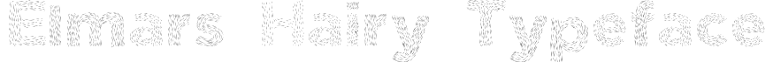 Elmars Hairy Typeface