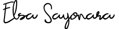 Elsa Sayonara
