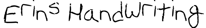 Erin's Handwriting