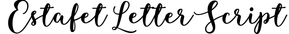 Estafet Letter Script