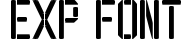 EXP Font
