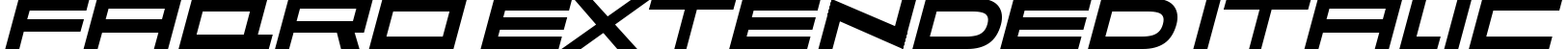 Faqro Extended Italic 