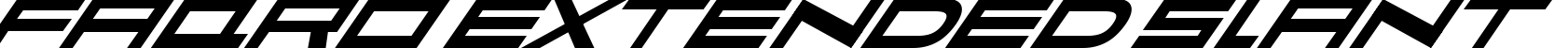 Faqro Extended Slant 