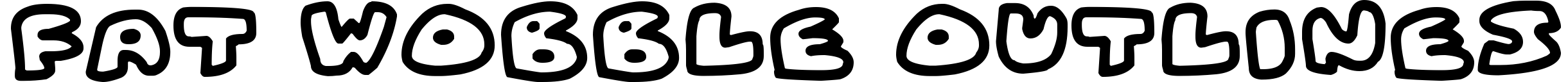 Fat Wobble Outlines
