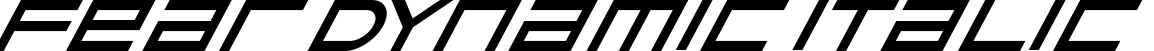 FEAR Dynamic Italic