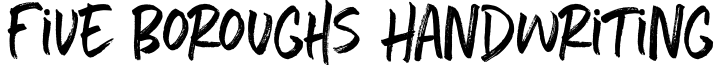 Five Boroughs Handwriting