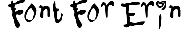 Font for Erin