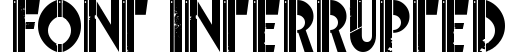 Font Interrupted