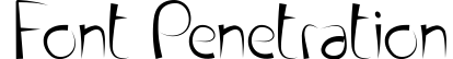 Font Penetration