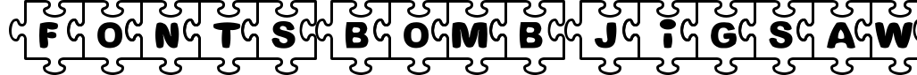 Fonts Bomb Jigsaw