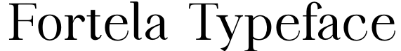Fortela Typeface