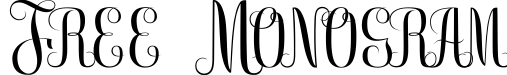 Free Monogram