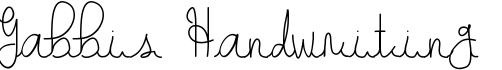 Gabbi's Handwriting