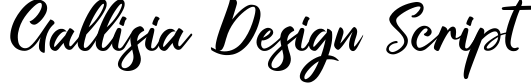Gallisia Design Script