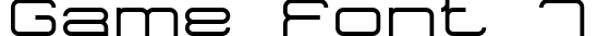 Game Font 7