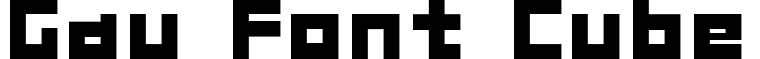 Gau Font Cube