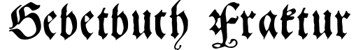 Gebetbuch Fraktur