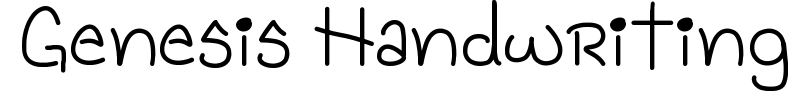 Genesis Handwriting