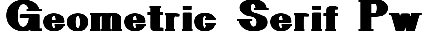 Geometric Serif PW