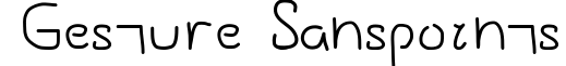 Gesture Sans/Points