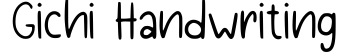Gichi Handwriting