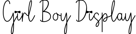 Girl Boy Display