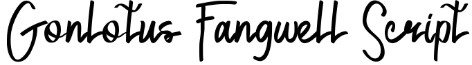 Gonlotus Fangwell Script