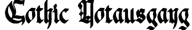 Gothic Notausgang