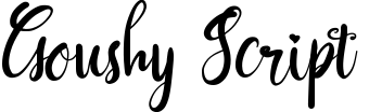 Goushy Script