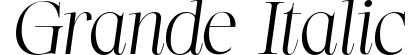 Grande Italic