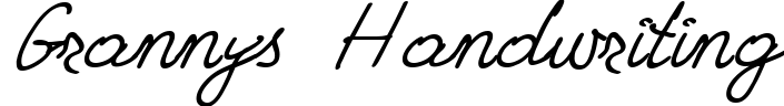 Grannys Handwriting