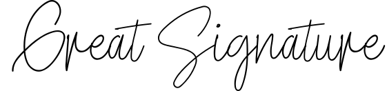 Great Signature