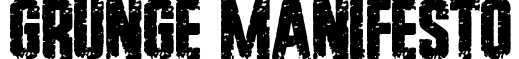 Grunge Manifesto