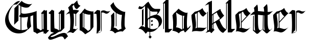 Guyford Blackletter