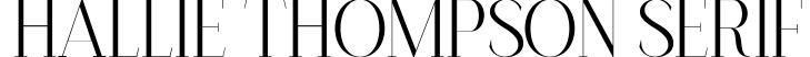 Hallie Thompson Serif