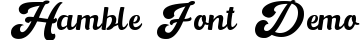 Hamble font Demo