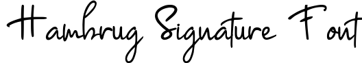 Hambrug Signature Font