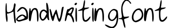 Handwritingfont