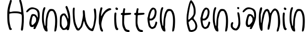 Handwritten Benjamin