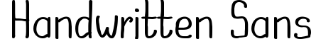 Handwritten Sans