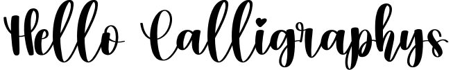 Hello Calligraphys